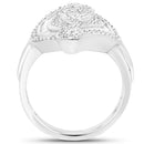 1.22 Carat Genuine White Diamond .925 Sterling Silver Ring-2