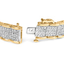 10K Yellow Gold 5.00 Cttw Round-Cut Diamond Link 7" Bracelet (J-K Color, I1-I2 Clarity)-2