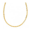 14k Yellow Gold Braided Herringbone Chain (3.20 mm)-1