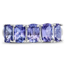 2.65 Carat Genuine Tanzanite .925 Sterling Silver Ring-3