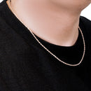 14k Rose Gold Solid Diamond Cut Rope Chain (2.30 mm)-4