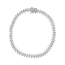 14K White Gold 5 1/2 Cttw Round Diamond 2-Prong Tennis Bracelet (H-I Color, SI2-I1 Clarity) - 7"-1