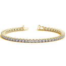 Lab Grown Round Diamond Tennis Bracelet in 14k Yellow Gold (7 cctw F/G  VS2/SI1)-1