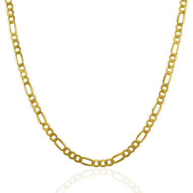 3.5mm 14k Yellow Gold Lite Figaro Chain - 0