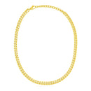 14k Yellow Gold Cuban Chain Choker Necklace-3