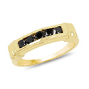 0.50 Carat Genuine Black Diamond .925 Sterling Silver Ring-1