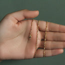 14k Yellow Gold Singapore Chain 1.7mm-6