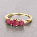 1.15 Carat Genuine Ruby 14K Yellow Gold Ring-4