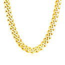 14k Yellow Gold Polished Miami Cuban Chain Necklace-1