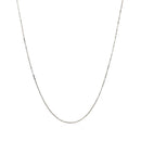 14k White Gold Classic Box Chain 0.45mm-2