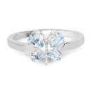 0.68 Carat Genuine Blue Topaz .925 Sterling Silver Ring-4