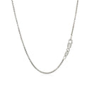 14k White Gold Round Box Chain 1.35 mm-3
