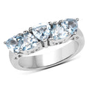 2.50 Carat Genuine Blue Topaz .925 Sterling Silver Ring-1