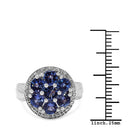1.61 Carat Genuine Tanzanite .925 Sterling Silver Ring-3