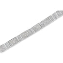 14K White Gold 7.0 Cttw Princess Cut Diamond 7" Alternating Vertical and Horizontal Rectangular Link Tennis Bracelet (H-I Color, SI2-I1 Clarity)-3