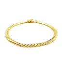5.0mm 14k Yellow Gold Classic Miami Cuban Solid Bracelet-2