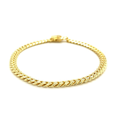 5.0mm 14k Yellow Gold Classic Miami Cuban Solid Bracelet - 0