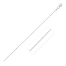 Double Extendable Cable Chain in 14k White Gold (1.0mm)-3