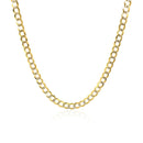 3.2 mm 14k Two Tone Gold Pave Curb Chain-2