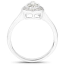 14K White Gold 0.64 Carat Genuine White Diamond Ring-2