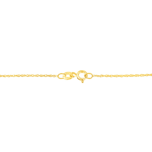 14K Yellow Gold Plated .925 Sterling Silver 1.0 Cttw Round and Baguette-Cut Diamond Composite Hearth 18" Pendant Necklace (I-J Color, I1-I2 Clarity)
