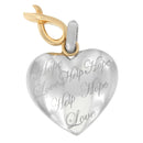 10K Yellow Gold Over Silver Heart Pendant Necklace-7