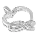 .925 Sterling Silver 1/6 cttw Diamond Heart Pendant Necklace (H-I, I1-I2)-6