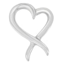 .925 Sterling Silver Open Heart-Shaped Awareness Ribbon Pendant Necklace-4