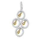 14K Two- Toned Gold 2/5 cttw Round Diamond Pendant Necklace (H-I, I1-I2)-4