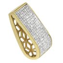 14K Yellow Gold Princess Cut Diamond Block Pendant Necklace (2 5/8 cttw, H-I Color, SI2-I1 Clarity)-6