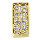 14K Yellow Gold Princess Cut Diamond Block Pendant Necklace (2 5/8 cttw, H-I Color, SI2-I1 Clarity)-7