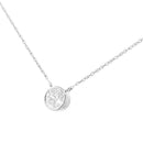 .925 Sterling Silver 1/10 Cttw Round-Cut Diamond Bezel 18" Pendant Necklace (J-K Color, I1-I2 Clarity)-9