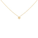 10K Yellow Gold 1/5 Cttw Bezel Set Princess Diamond Kite Shaped Solitaire Pendent Necklace-6