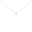 14K White Gold 3/8 Cttw Heart-Shaped Diamond Classic Solitaire 18" Pendant Necklace (H-I Color, VS2-SI1 Clarity)-8