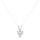 14K White Gold 3/8 Cttw Heart-Shaped Diamond Classic Solitaire 18" Pendant Necklace (H-I Color, VS2-SI1 Clarity)-6