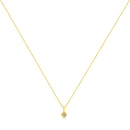 14K Yellow Gold Plated .925 Sterling Silver 1/2 Cttw Brilliant Round Cut Diamond Solitaire Milgrain 18" Pendant Necklace (K-L Color, I2-I3 Clarity)-12