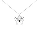 .925 Sterling Silver Diamond Accent Pug Dog Pendant Necklace (I-J Color, I2-I3 Clarity) - 18" Inches-6