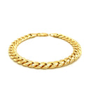 8.0mm 10k Yellow Gold Light Miami Cuban Bracelet-3