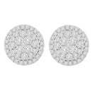 10K Yellow Gold Round Cut Diamond Earrings (1.5 cttw, H-I Color, I2-I3 Clarity)-1