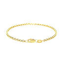 2.3mm 14k Yellow Gold Rolo Bracelet-3