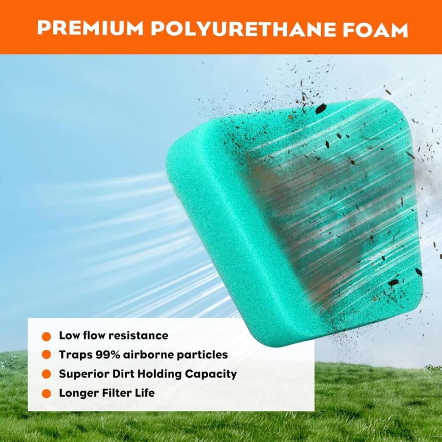 Hipa Parts for Poulan 2150 2375 1950 2055 Chainsaw Primer Bulb Pump with 530037793 Air Filter Fuel Filter Fuel Line Hose Tube Kit