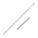 14k White Gold Ice Chain 1.3mm-1