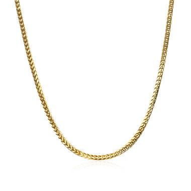 14k Yellow Gold Franco Chain 1.8mm - 0