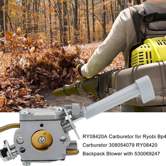 Carburetor Kit For Ryobi BP42 RY42WB RY08420A RY08420 42cc Backpack Blower # 308054093 308054079 WT-1086 with Carb Adjustment Tool
