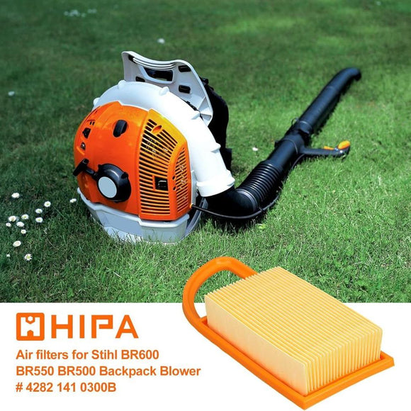 Hipa 5 Pack of Air Filters for STIHL BR600 BR550 BR500 Backpack Blower Replace 4282-141-0300 4282-141-0300B