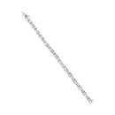 14K White Gold 3.0 Cttw Invisible Set Princess Cut Diamond Link and Buckle 7.25" Tennis Bracelet (I-J Color, I1-I2 Clarity)-4