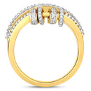 0.20 Carat Genuine White Topaz .925 Sterling Silver Ring-2