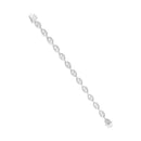 14K White Gold 1 1/2 Cttw Round Diamond Set Link Bracelet (I-J Color, I1-I2 Clarity) - 7"-3