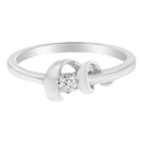 10K White Gold Diamond Promise Ring (1/10 Cttw, H-I Color, SI2-I1 Clarity) - Size 6-1