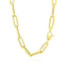14K Yellow Gold Wide Paperclip Chain (6.1mm)-3